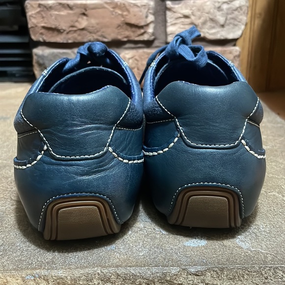 Mens Cole Hann Nike Air Blue Leather Loafer - Picture 5 of 10